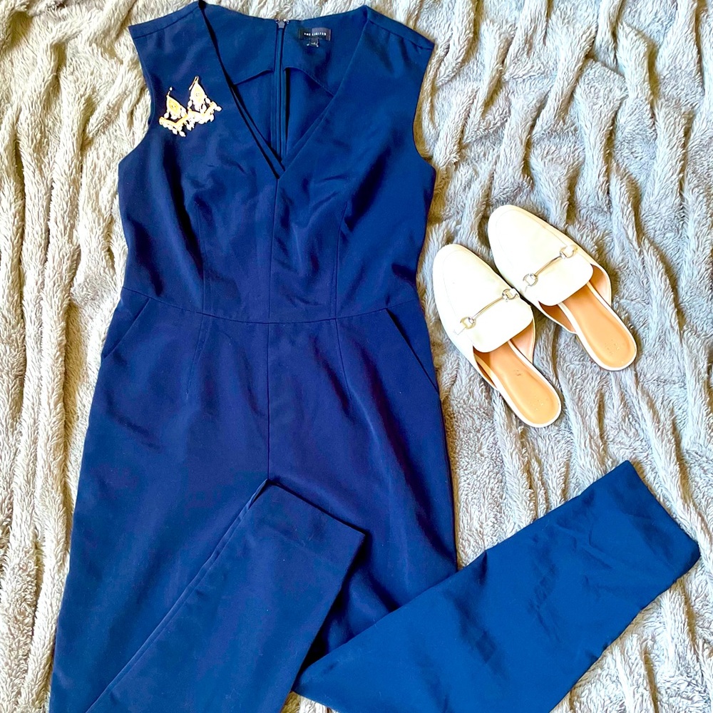 THE LIMITED- Navy Jumpsuit